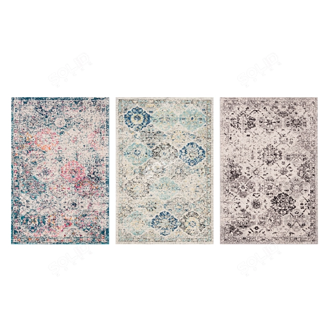  Luxe Carpets Set - High Quality Textures 3D model image 3