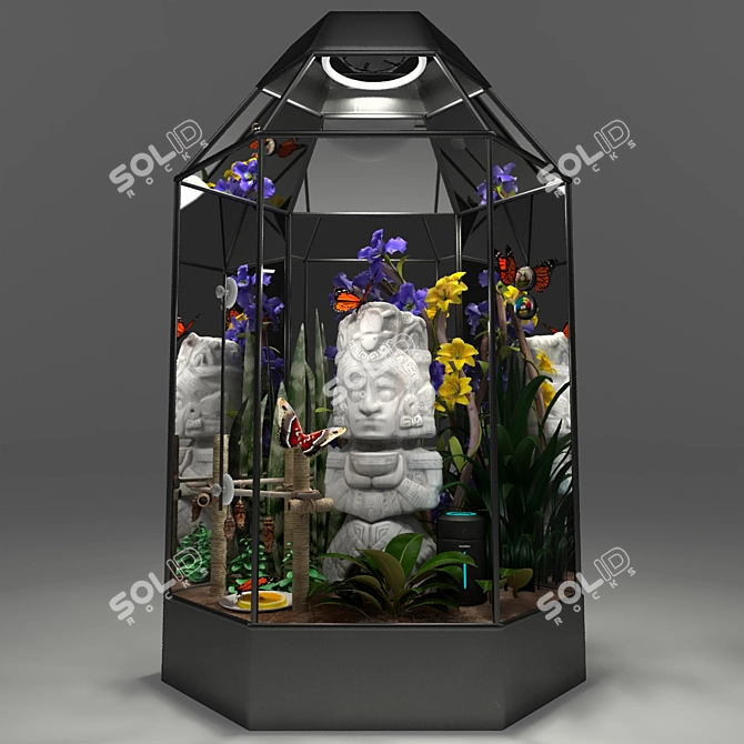 Title: Insectarium Terrarium: Ideal Habitat for Butterflies 3D model image 1
