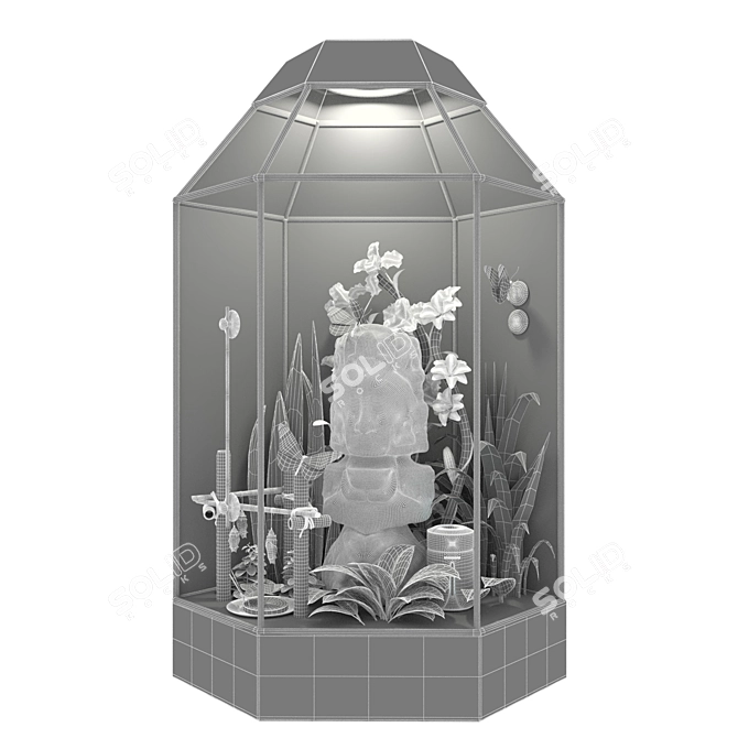 Title: Insectarium Terrarium: Ideal Habitat for Butterflies 3D model image 3