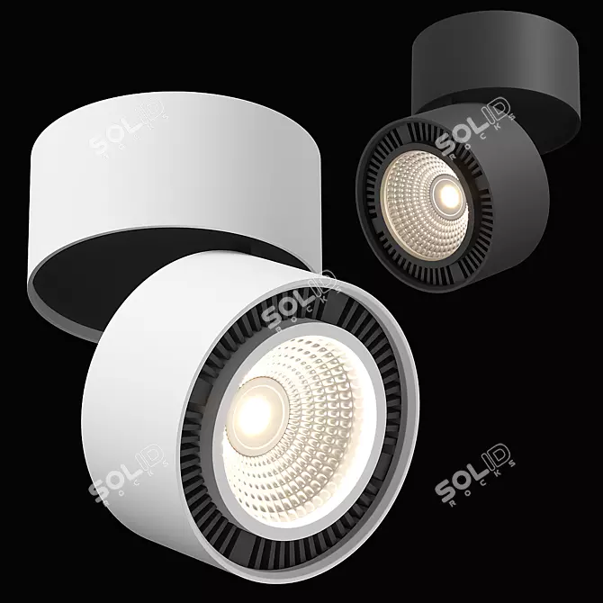 Forte Muro Lightstar: Elegant Overhead LED Light 3D model image 1