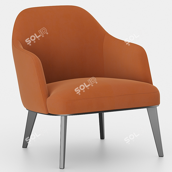 Poliform Jane: Stylish Armchair for Modern Living 3D model image 2