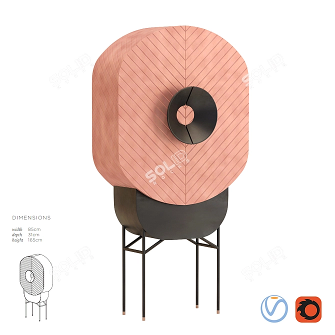 De Castelli Polifemo Cabinets & Bookcases 3D model image 1