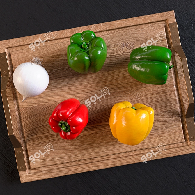 Gourmet Pepper Assortment 3D model image 2