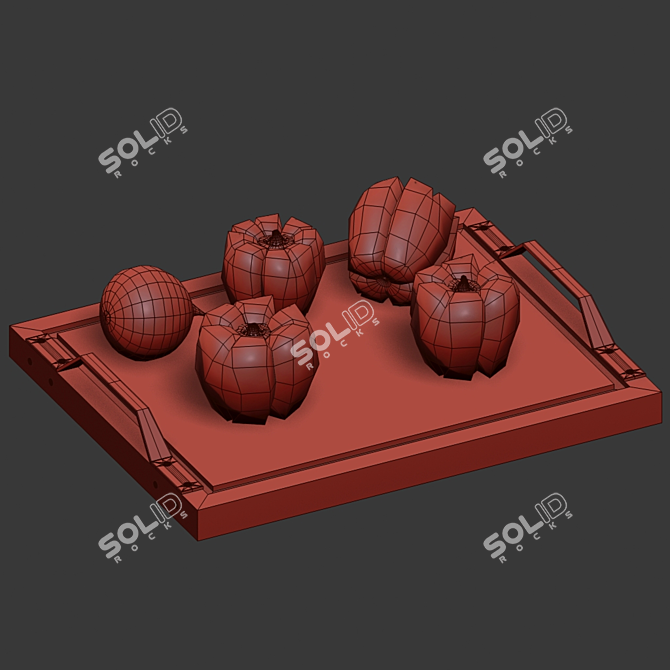 Gourmet Pepper Assortment 3D model image 3