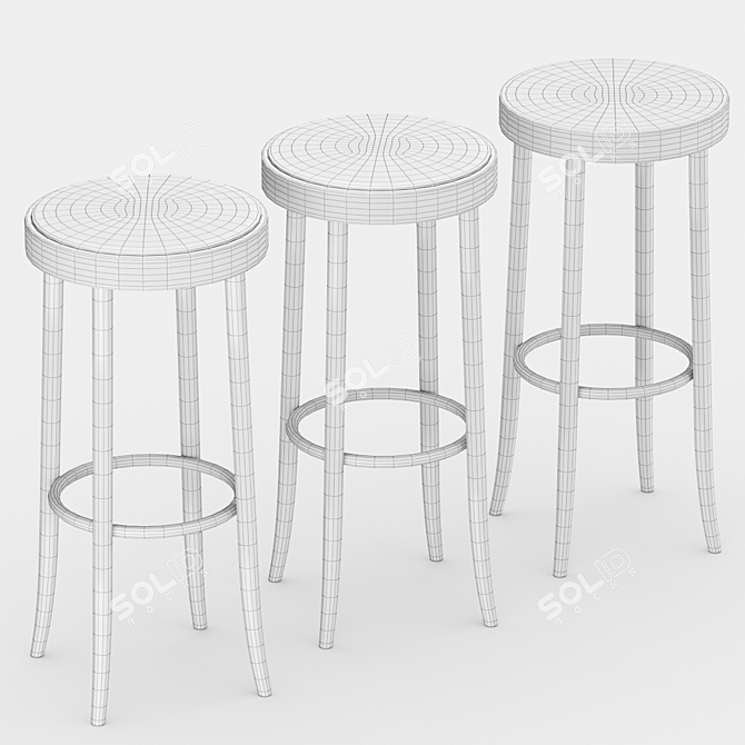 Sleek Select Bar Stool: Horgenglaraus 11-373 3D model image 3