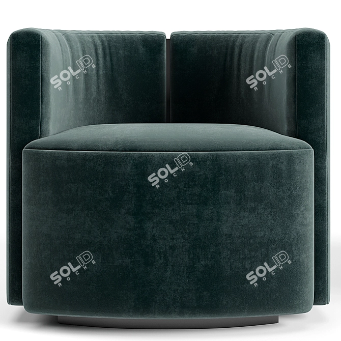 Elegant Fendi Casa Camilla Chair 3D model image 2