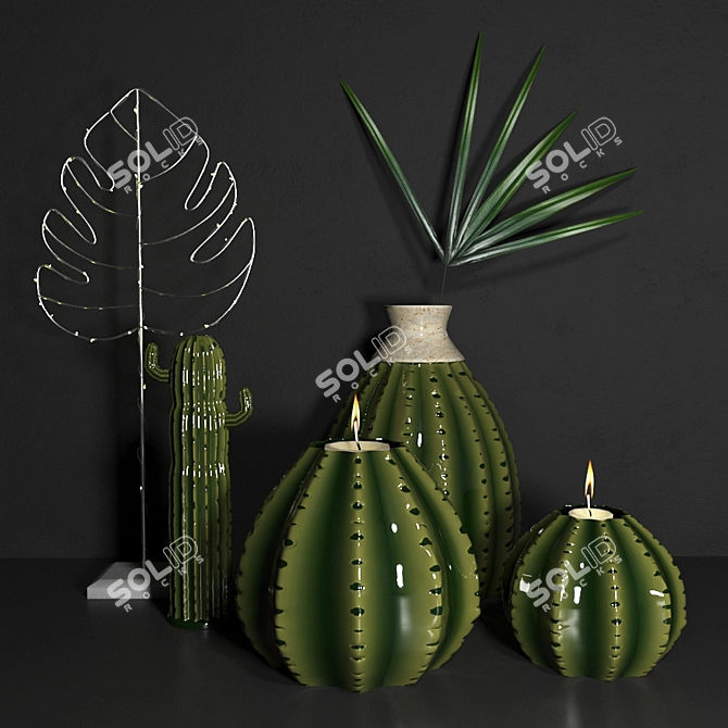 Athezza Vases: Timeless Elegance 3D model image 1