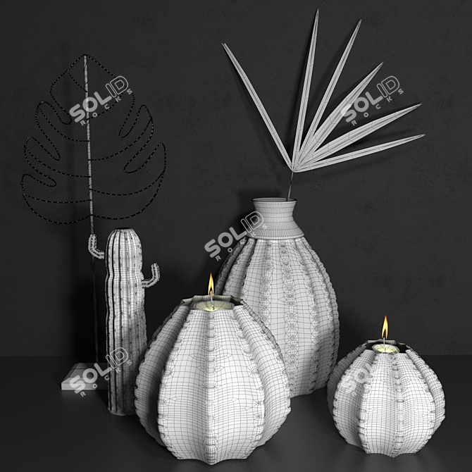 Athezza Vases: Timeless Elegance 3D model image 3