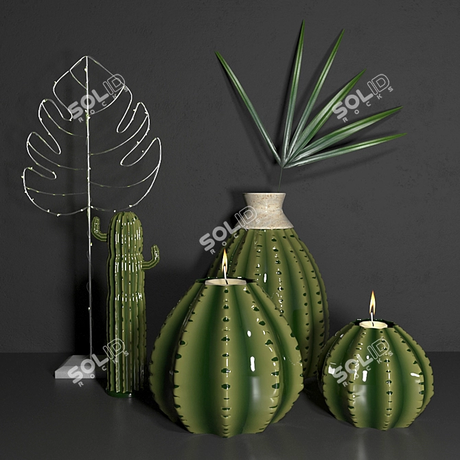 Athezza Vases: Timeless Elegance 3D model image 6