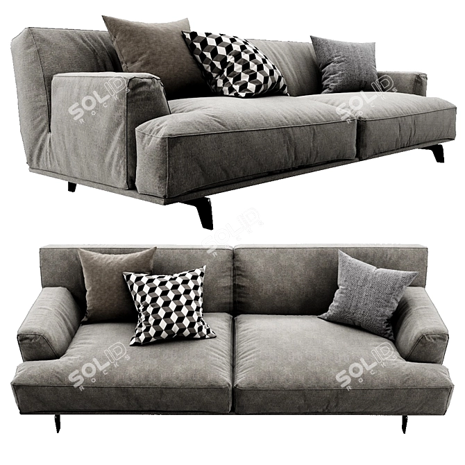 Modern Poliform Tribeca Sofa 3D model image 2