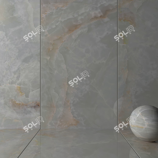 White Onix Wall Tiles: HD Multi-Texture Collection 3D model image 2