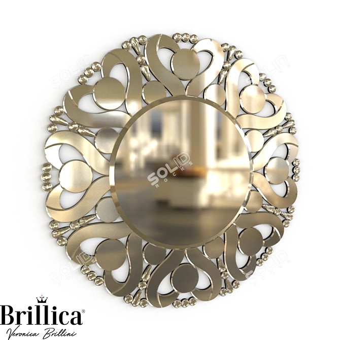 Brillica BL890: Italian Style Mirror 3D model image 1