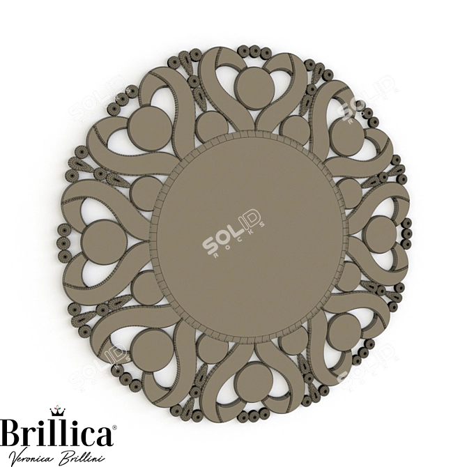 Brillica BL890: Italian Style Mirror 3D model image 2