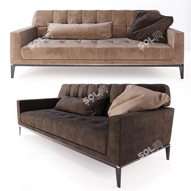 Casanova Sofa: Elegant and Spacious 3D model image 1