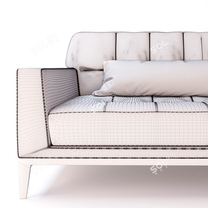 Casanova Sofa: Elegant and Spacious 3D model image 3