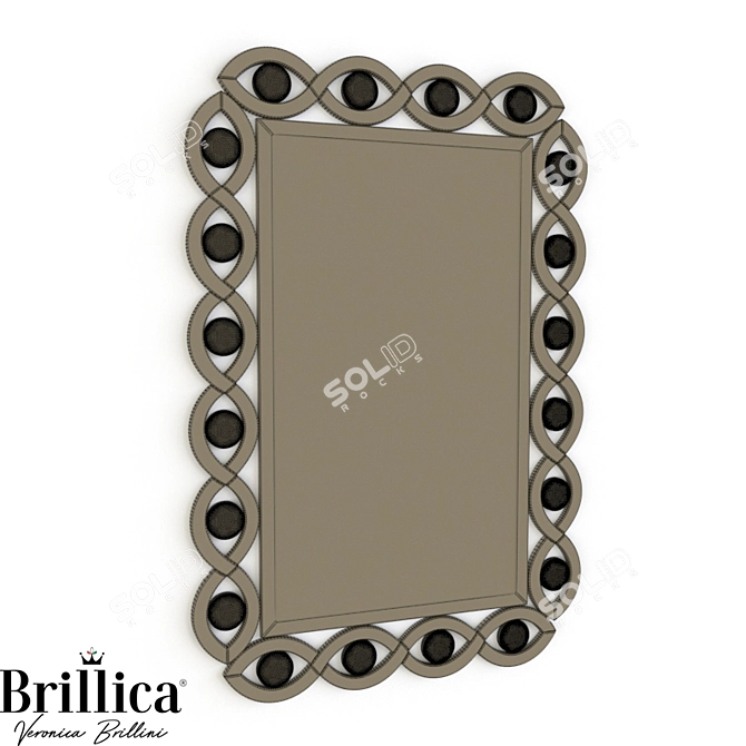 Italian Style Mirror - Brillica BL700/1100-R05 3D model image 2