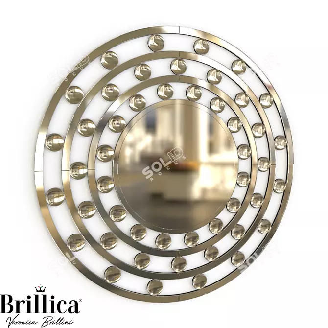 Italian Luxury Mirror - Brillica BL900 3D model image 1