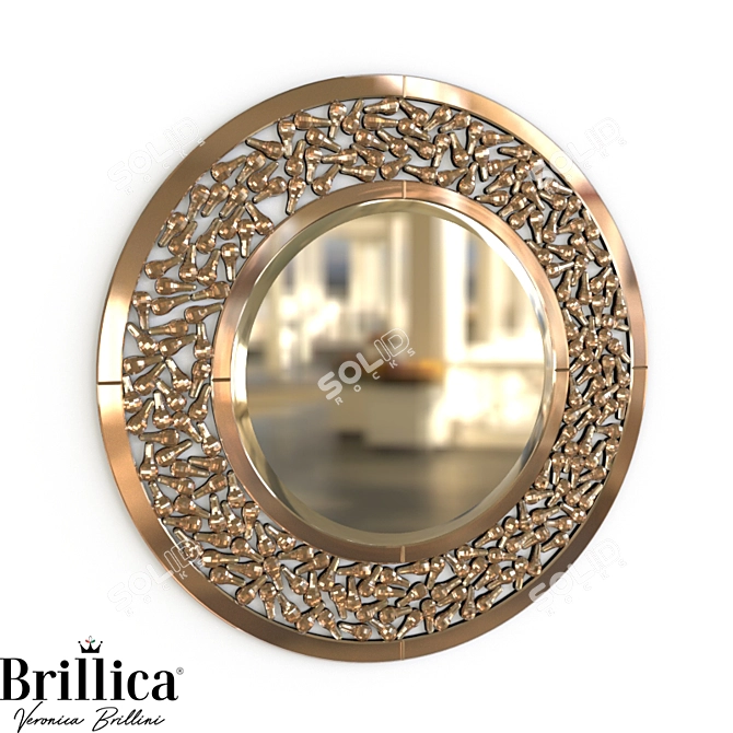 Italian Luxury Mirror: Brillica BL800/800-C29 3D model image 2