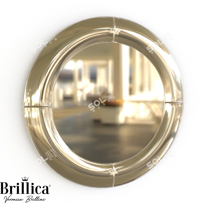 Italian Style Mirror - Brillica BL800 3D model image 1