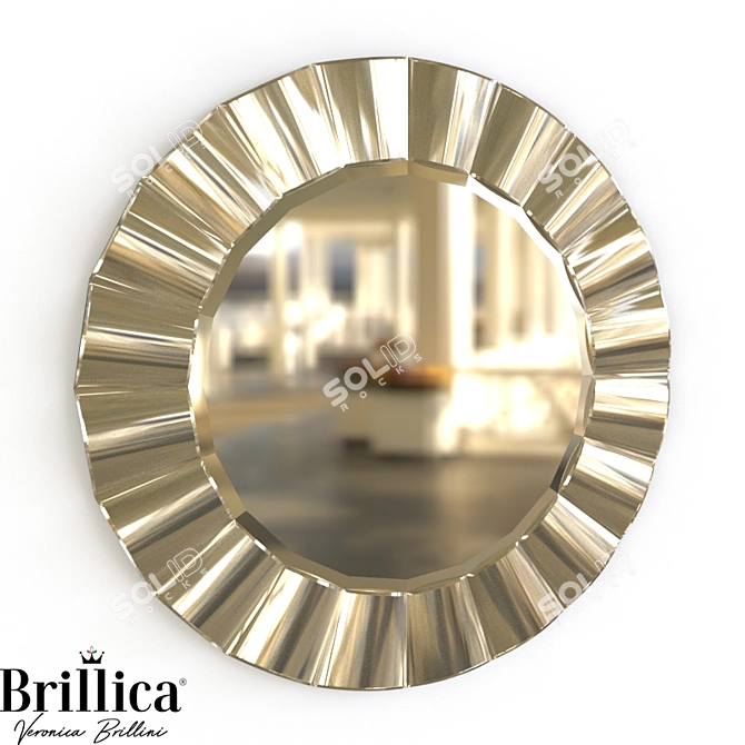 Reflective Elegance: Brillica Mirror BL960 3D model image 1