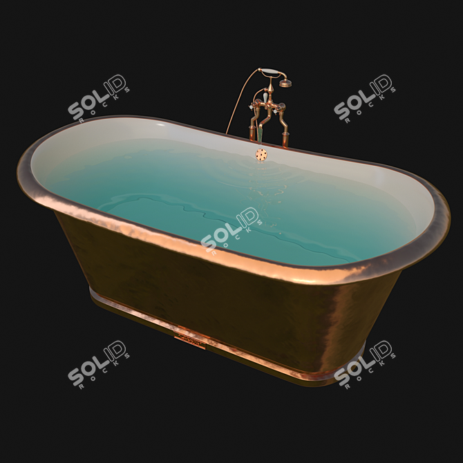 Luxury Catchpole & Rye Bathtub 3D model image 1