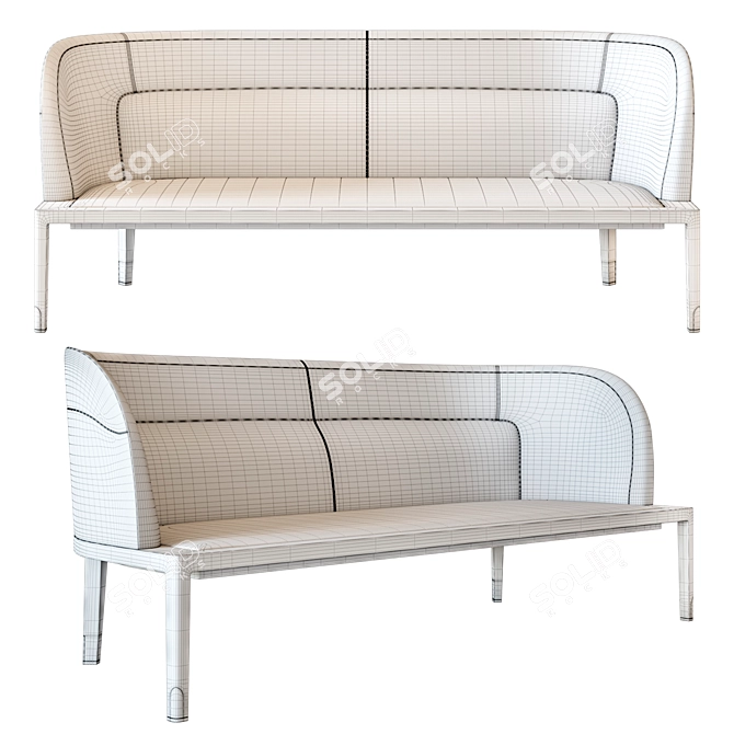 Modern Chic Sofa - Edra | Dimensione Chi Wing Lo 3D model image 3