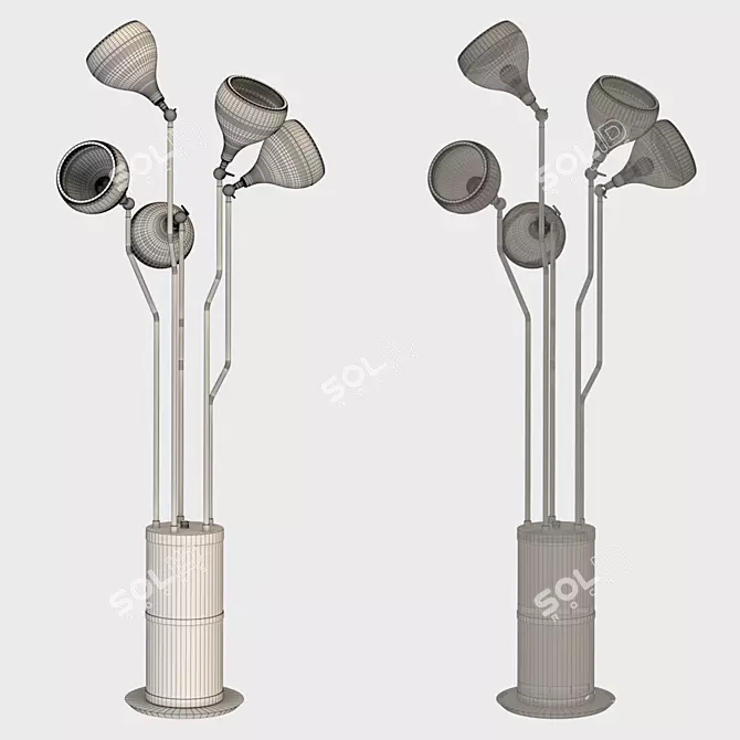 Marble Deluxe Hanna Lamp 3D model image 2