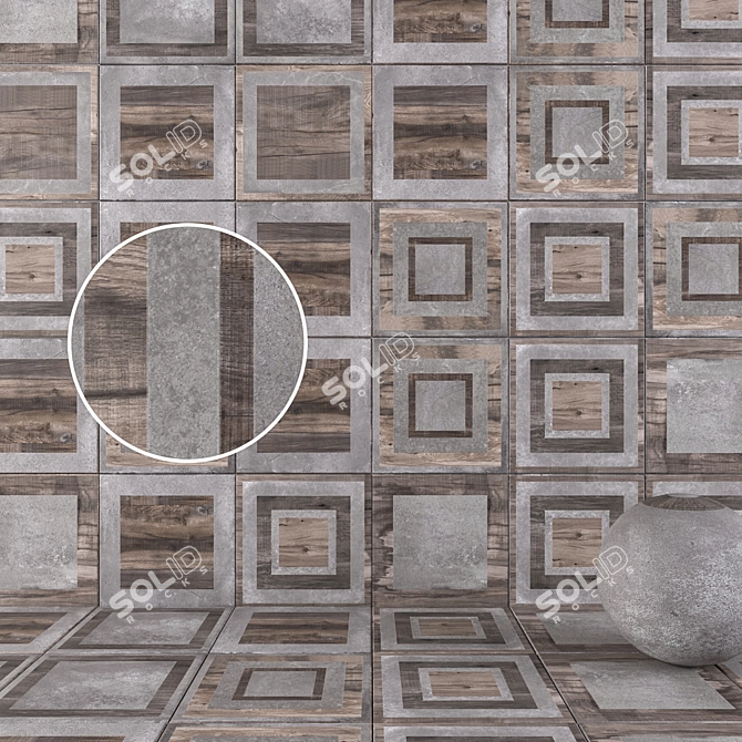 Game Smoke Wall & Floor Tiles - HD, Multi-texture 3D model image 1