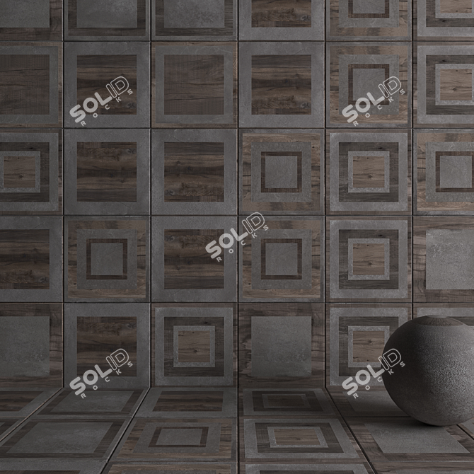 Game Smoke Wall & Floor Tiles - HD, Multi-texture 3D model image 3