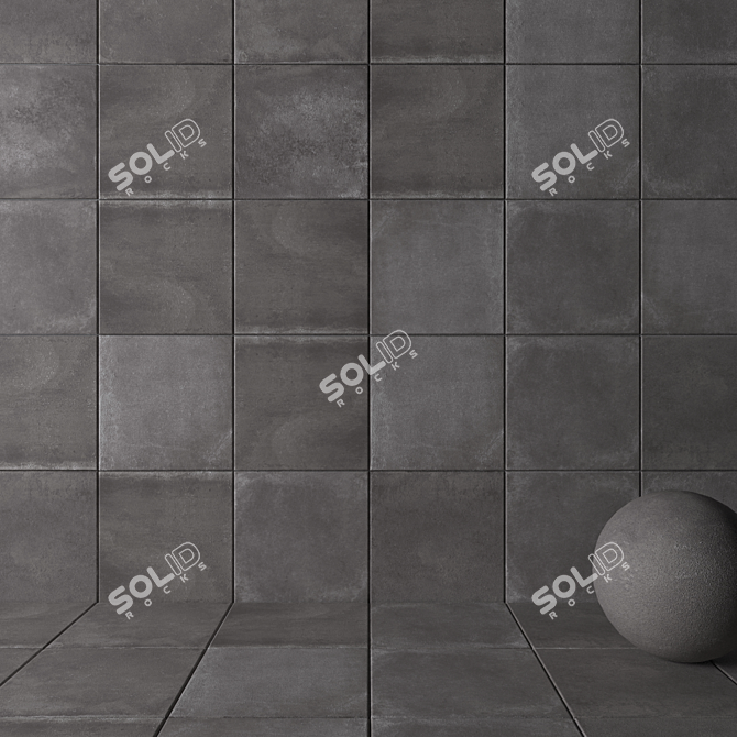 UNIKA Smoke Wall Tiles - HD Multi-Texture 3D model image 2