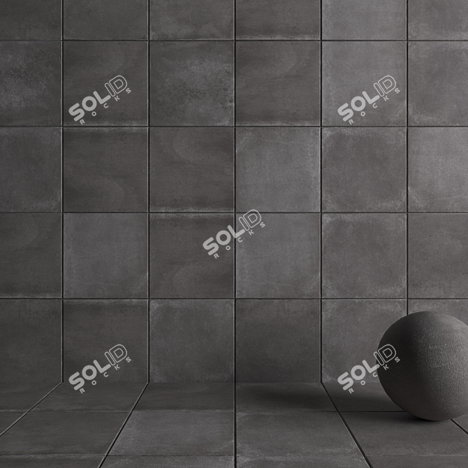 UNIKA Smoke Wall Tiles - HD Multi-Texture 3D model image 3