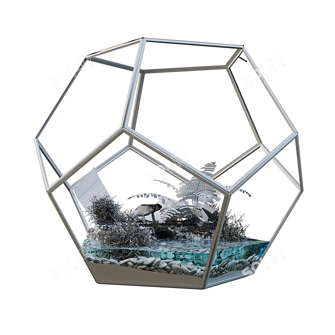 Miniature Ecosystem: Terrarium 3D model image 2