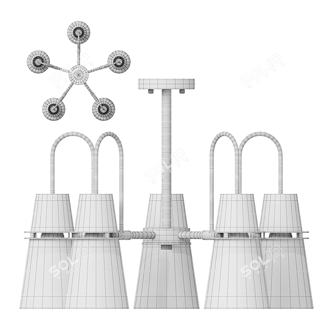 Title: Reinar A 5 - Modern Postmodern Lamp 3D model image 3