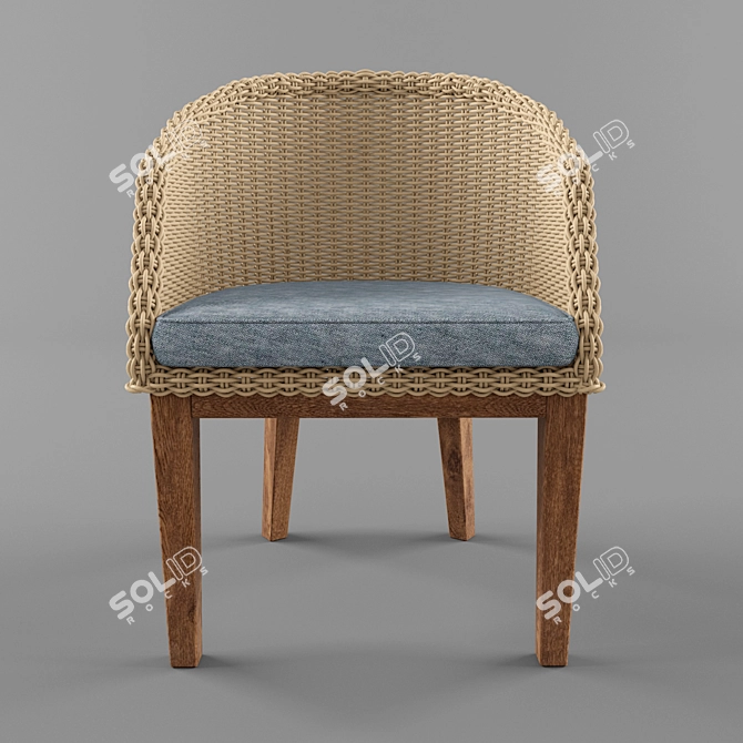 Elegant Ontario Chair 3D model image 3