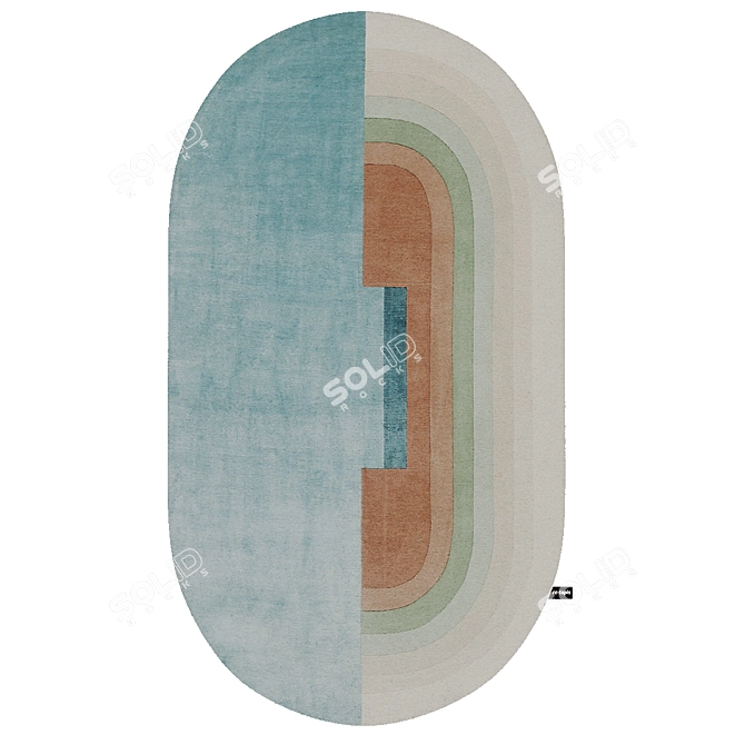 Handmade Nepalese Beauty: cc-tapis Giudecca 3D model image 1