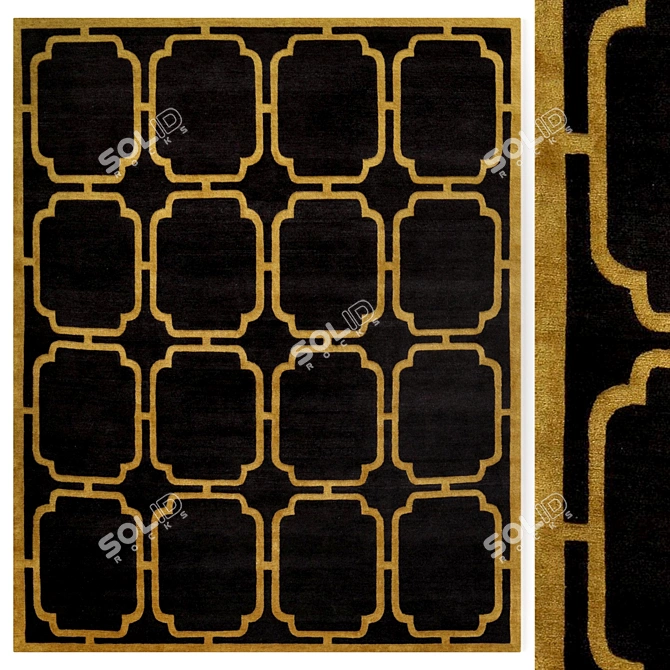 Ethereal Elegance: Ravel Carpet 3D model image 1