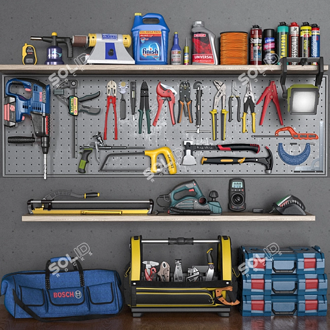 Ultimate Garage Tools Set 5 3D model image 1