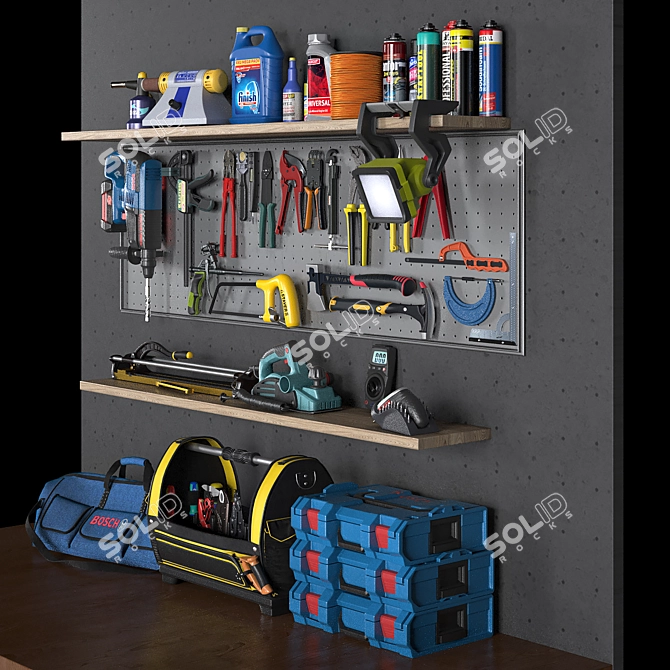 Ultimate Garage Tools Set 5 3D model image 5