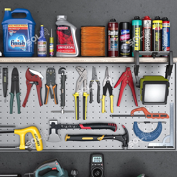 Ultimate Garage Tools Set 5 3D model image 7