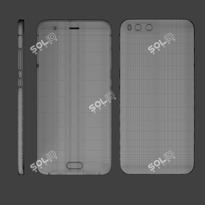 Xiaomi Mi-6: High-Poly Model 3D model image 2