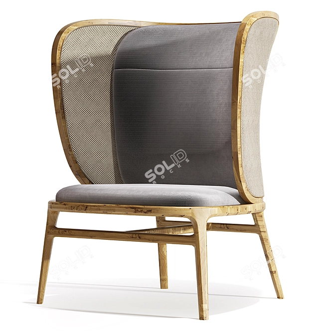 Comfort Plus Armchair 3D model image 2