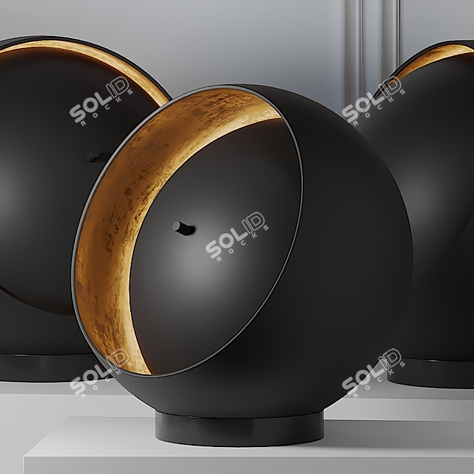 Oluce EVA - 216: Elegant Metal Table Lamp 3D model image 1