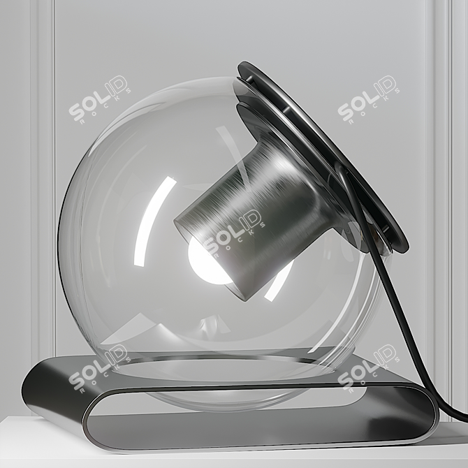 Sleek Globe Table Lamp 3D model image 1