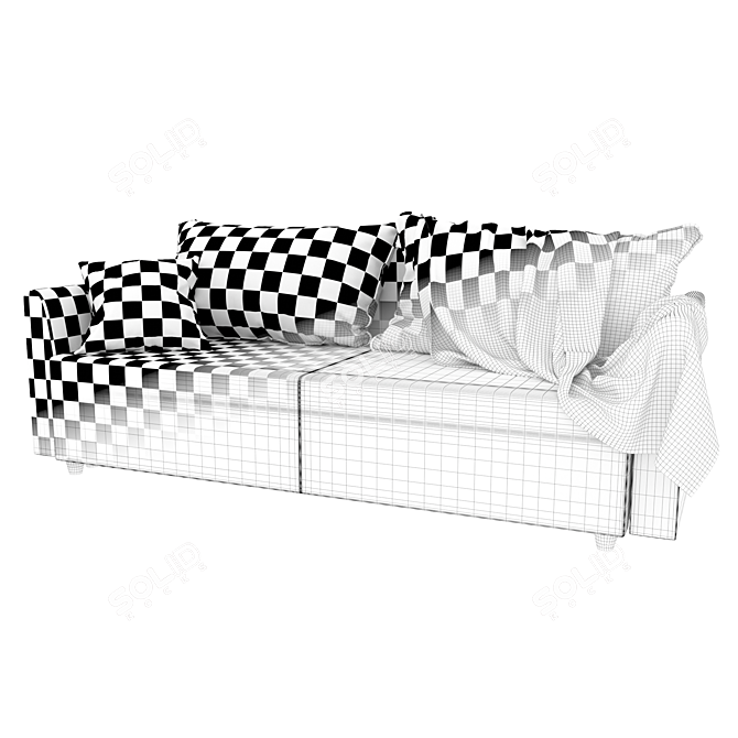 Brissund 3-Seater Sofa Bed 3D model image 3