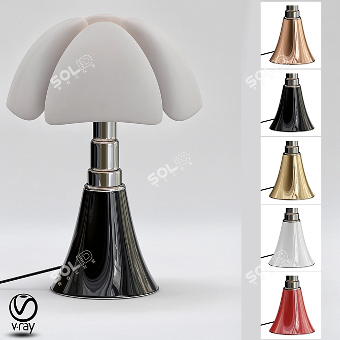 Elegant Illumination: Pipistrello Lamp 3D model image 1