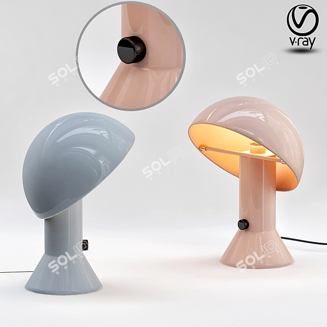 ELMETTO Martinelli Luce: Stylish Illumination 3D model image 1