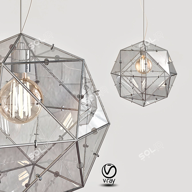 POLIEDRO: Sleek Lighting Masterpiece 3D model image 1