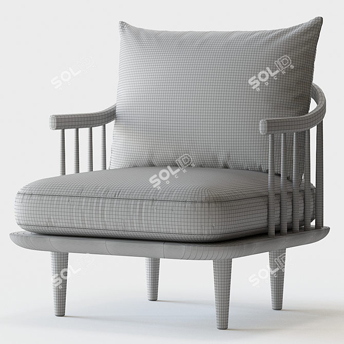 Modern Fly Chair: SC10 & Tradition 3D model image 3
