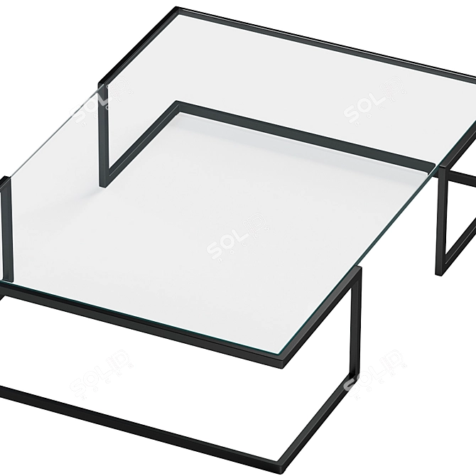 Modern Glass Coffee Table ROSSIN_ORIZZONTE 3D model image 2