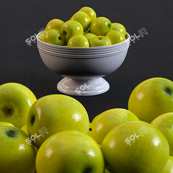  Fresh Harvest Apples 3D model image 1